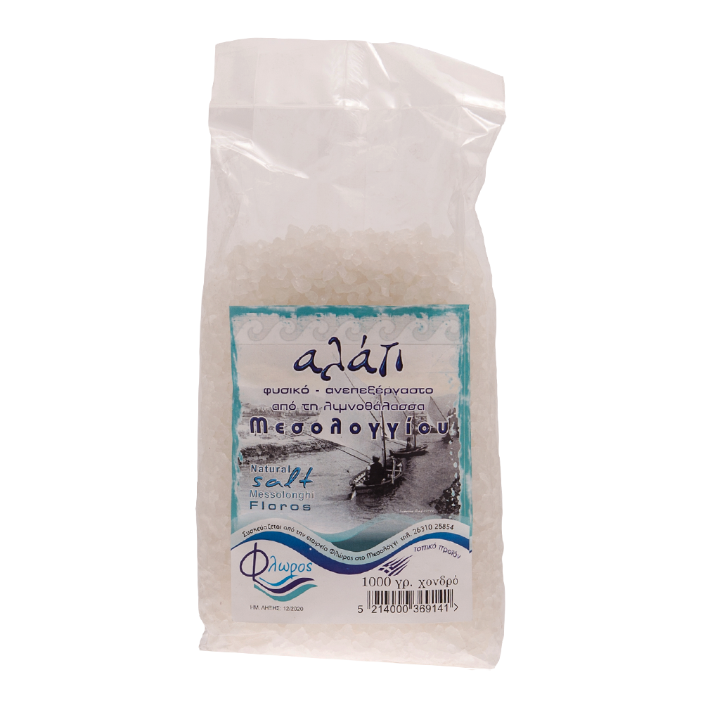 Αλατι Μεσολογγιου Χονδρο 1000gr Φλωρος